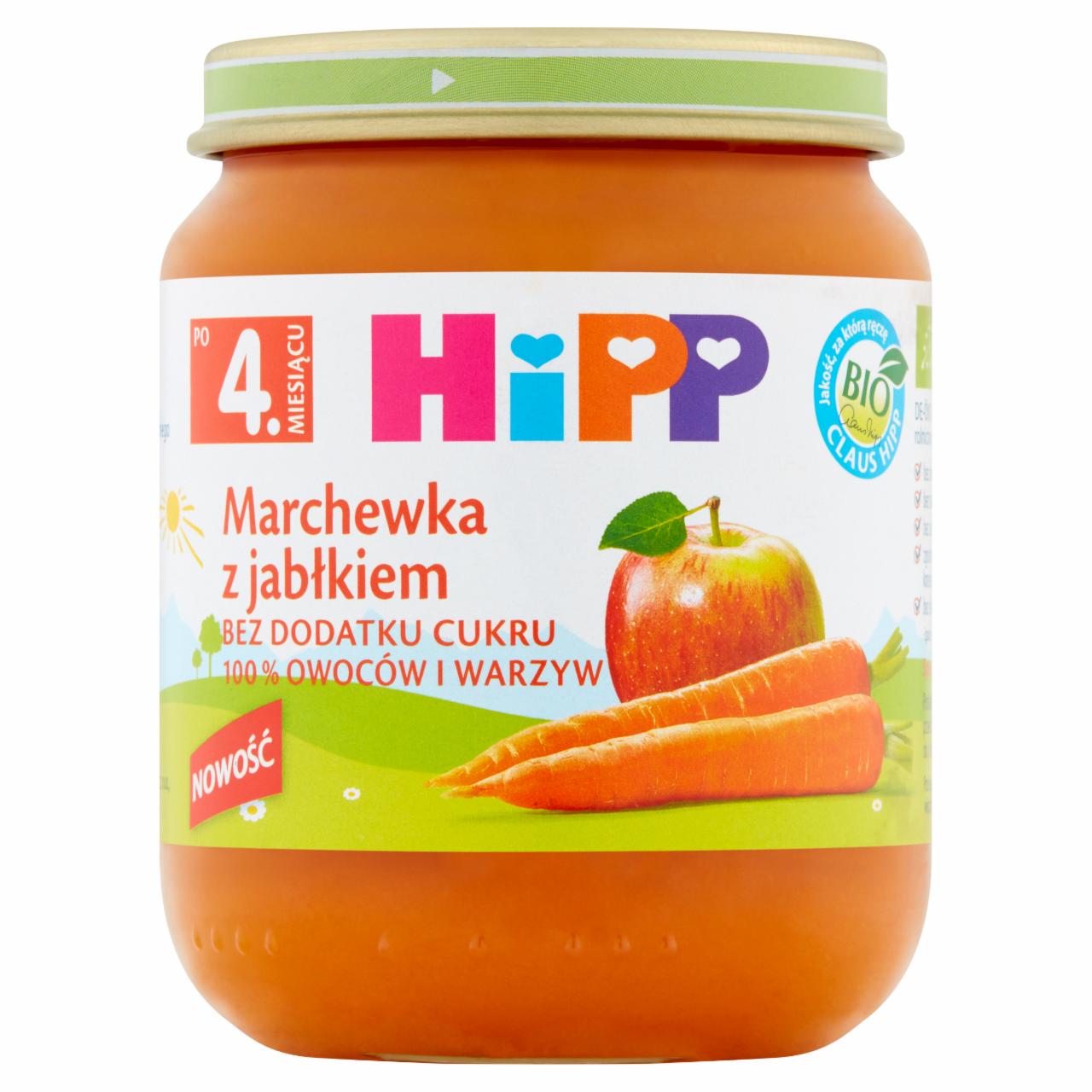 Zdjęcia - HiPP BIO Marchewka z jabłkiem po 4. miesiącu 125 g