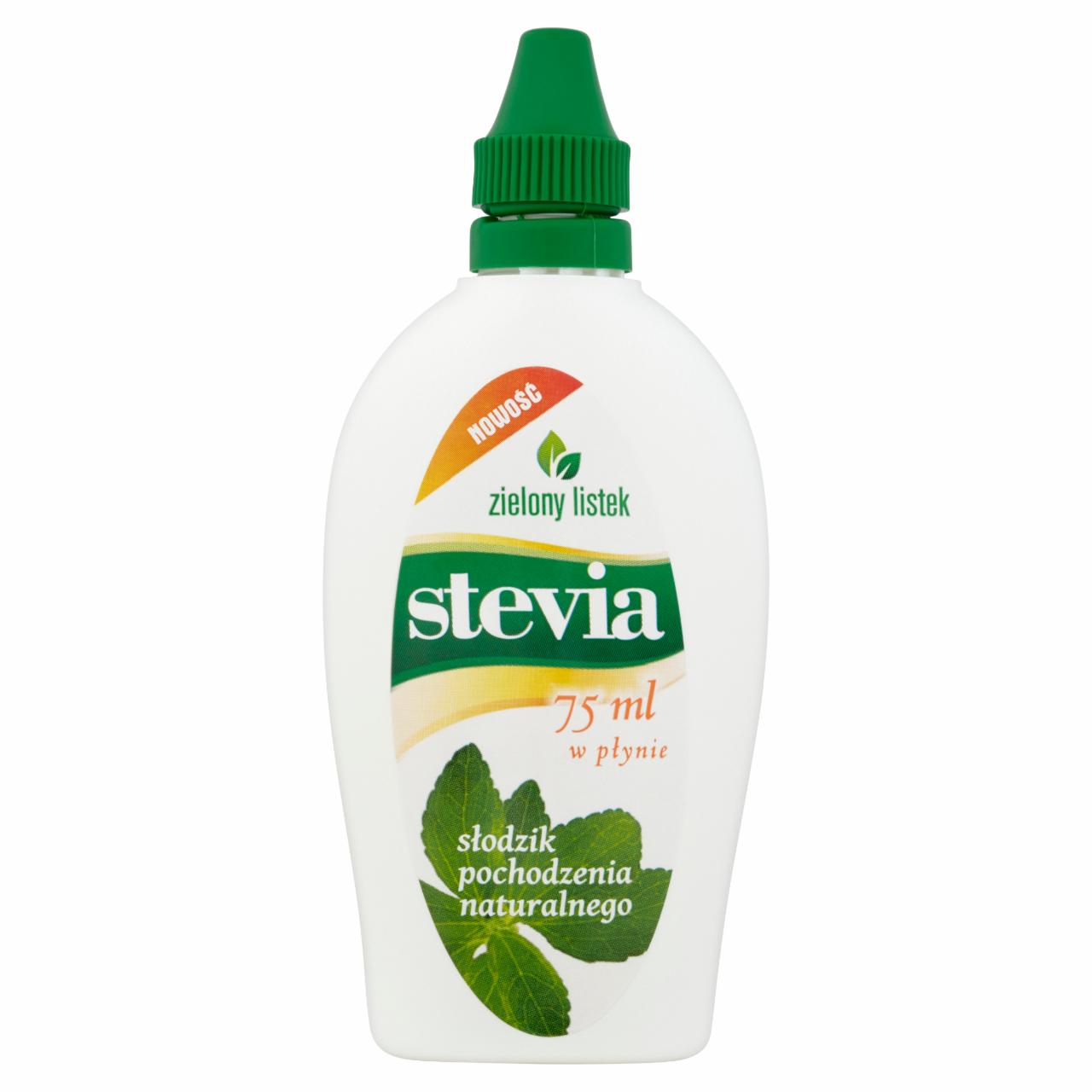 Zdjęcia - Zielony listek Stevia Słodzik pochodzenia naturalnego w płynie 75 ml