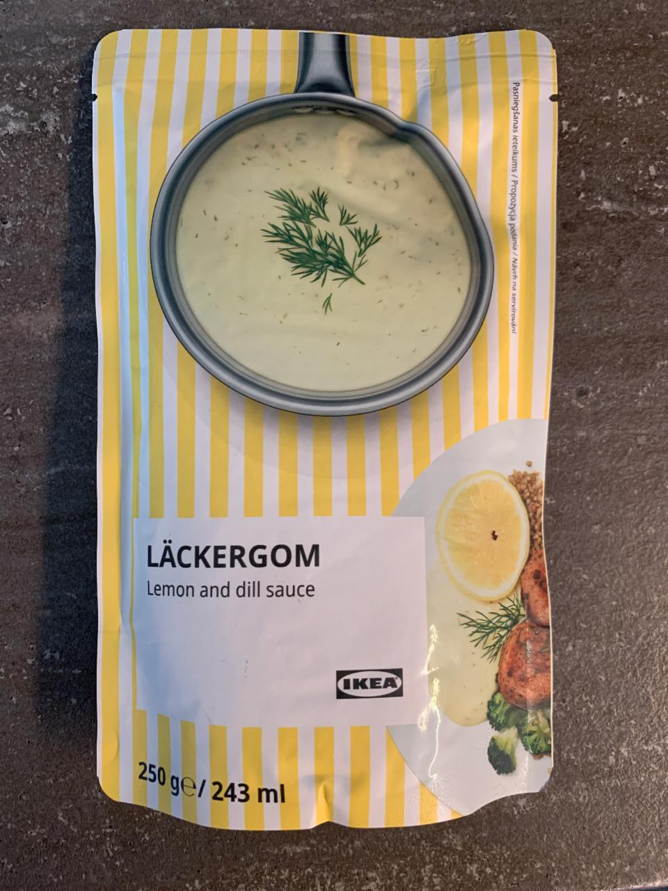 Zdjęcia - Läckergom lemon and dill sauce Ikea