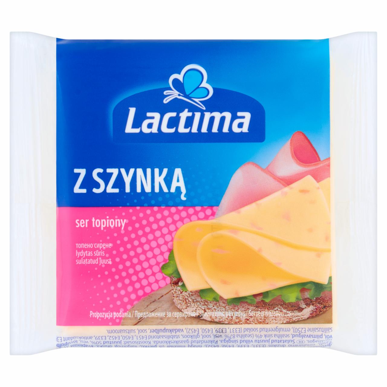 Zdjęcia - Lactima Ser topiony w plasterkach z szynką 130 g (8 x 16,25 g)
