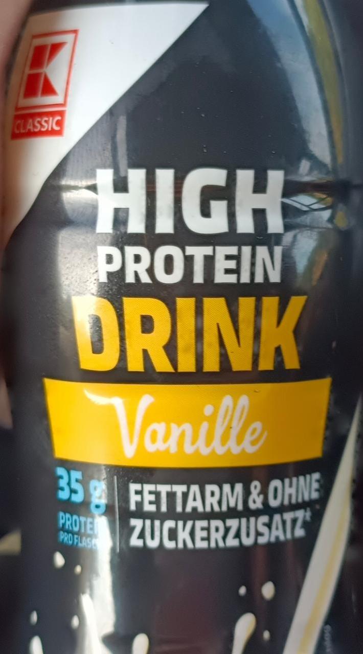 Zdjęcia - High protein drink vanille Kaufland