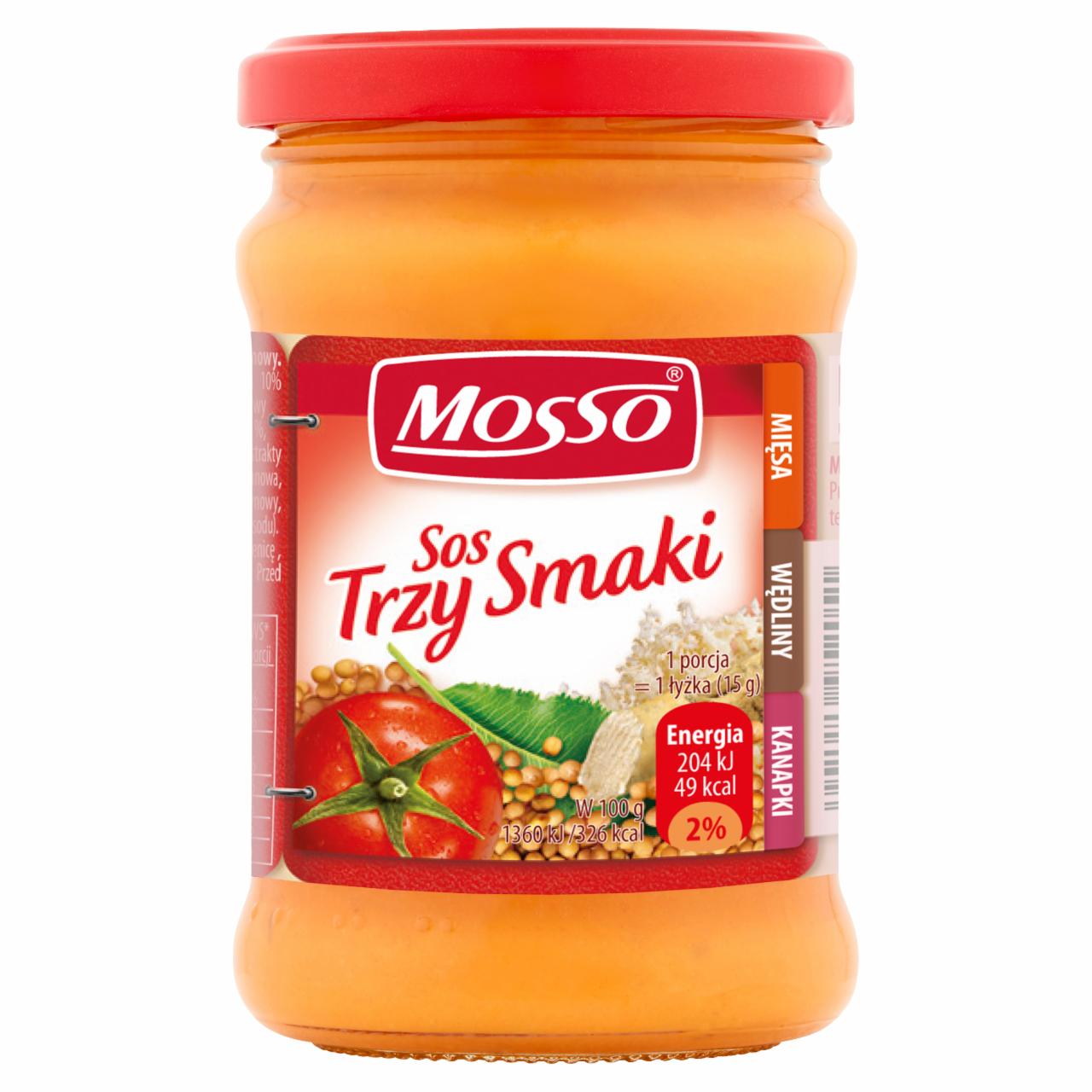 Zdjęcia - Mosso Sos trzy smaki 240 g