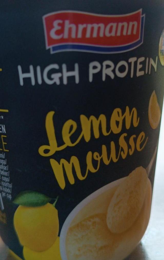 Zdjęcia - Lemon Mousse high protein Ehrmann