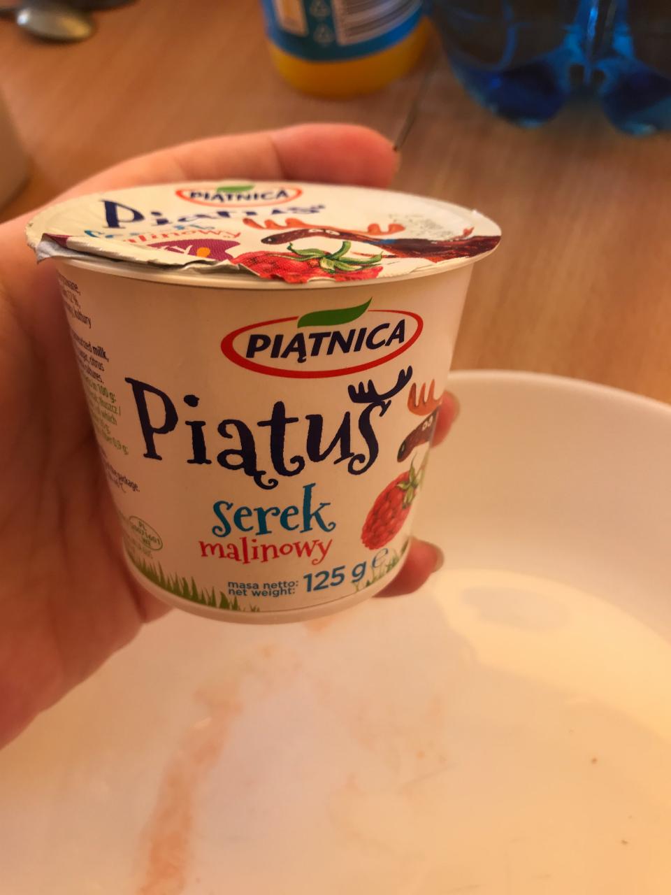 Zdjęcia - Piątuś Serek malinowy 125 g Piątnica