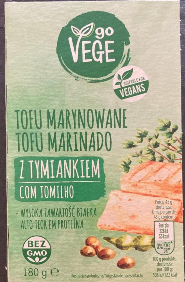 Zdjęcia - Tofu marynowane z tymiankiem Go Vege