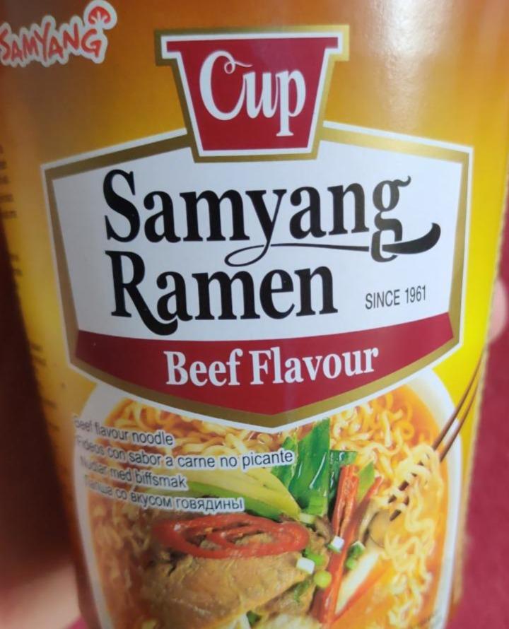 Zdjęcia - Samyang Ramen beef Flavour cup