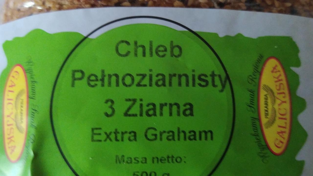 Zdjęcia - chleb pełnoziarnisty 3 ziarna extra Graham Piekarnia Galicyjska