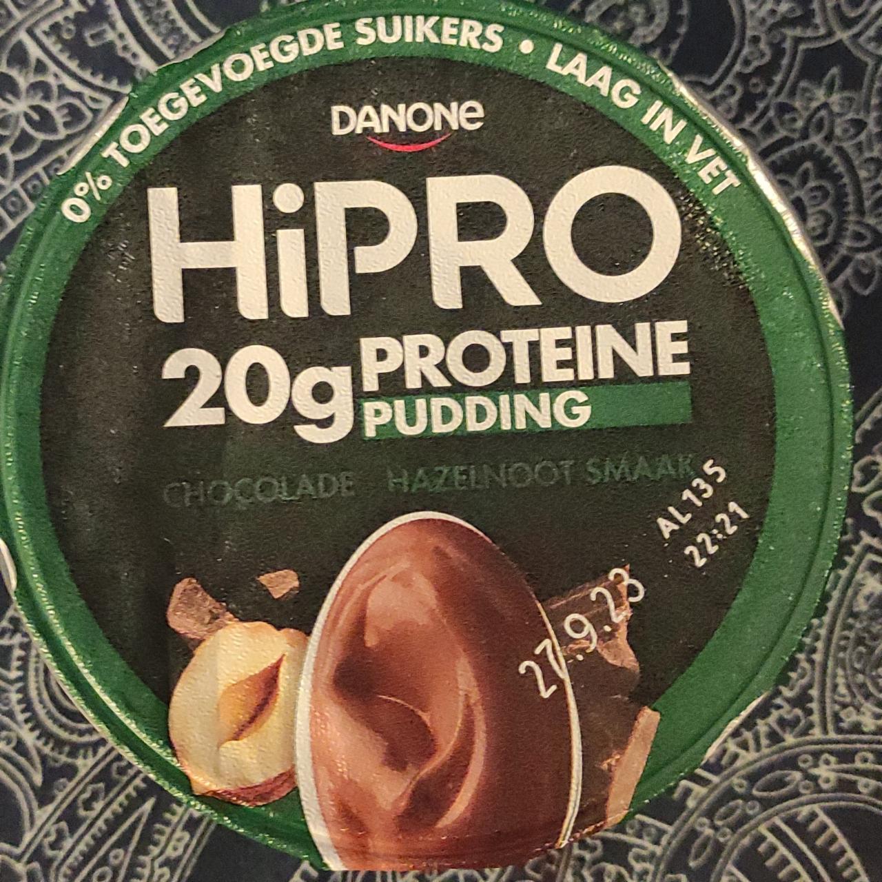 Zdjęcia - HiPRO 20g proteine pudding chocolade hazelnoot smaak Danone