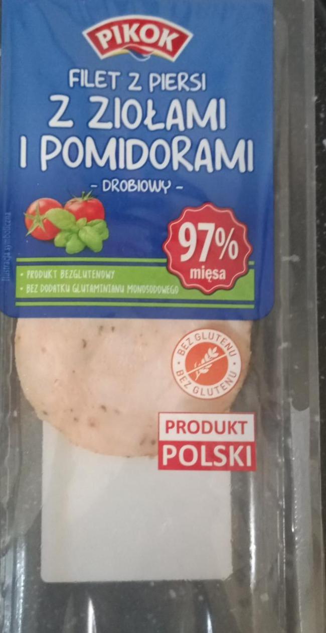 Zdjęcia - Fiilet z piersi z ziołami i pomidorami Pikok