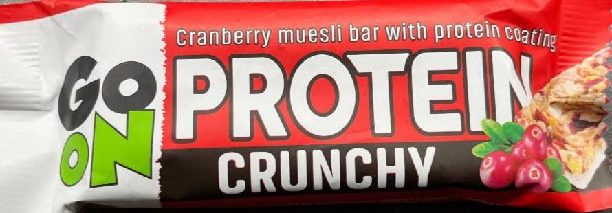 Zdjęcia - Protein crunchy cranberry muesli bar with protein coating Go On!