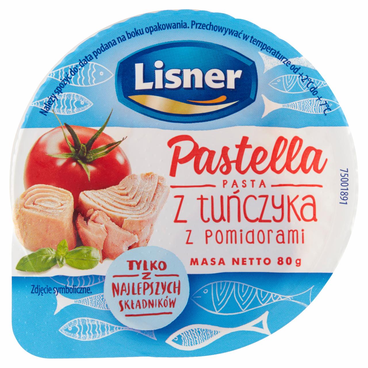 Zdjęcia - Lisner Pastella Pasta z tuńczyka z pomidorami 80 g