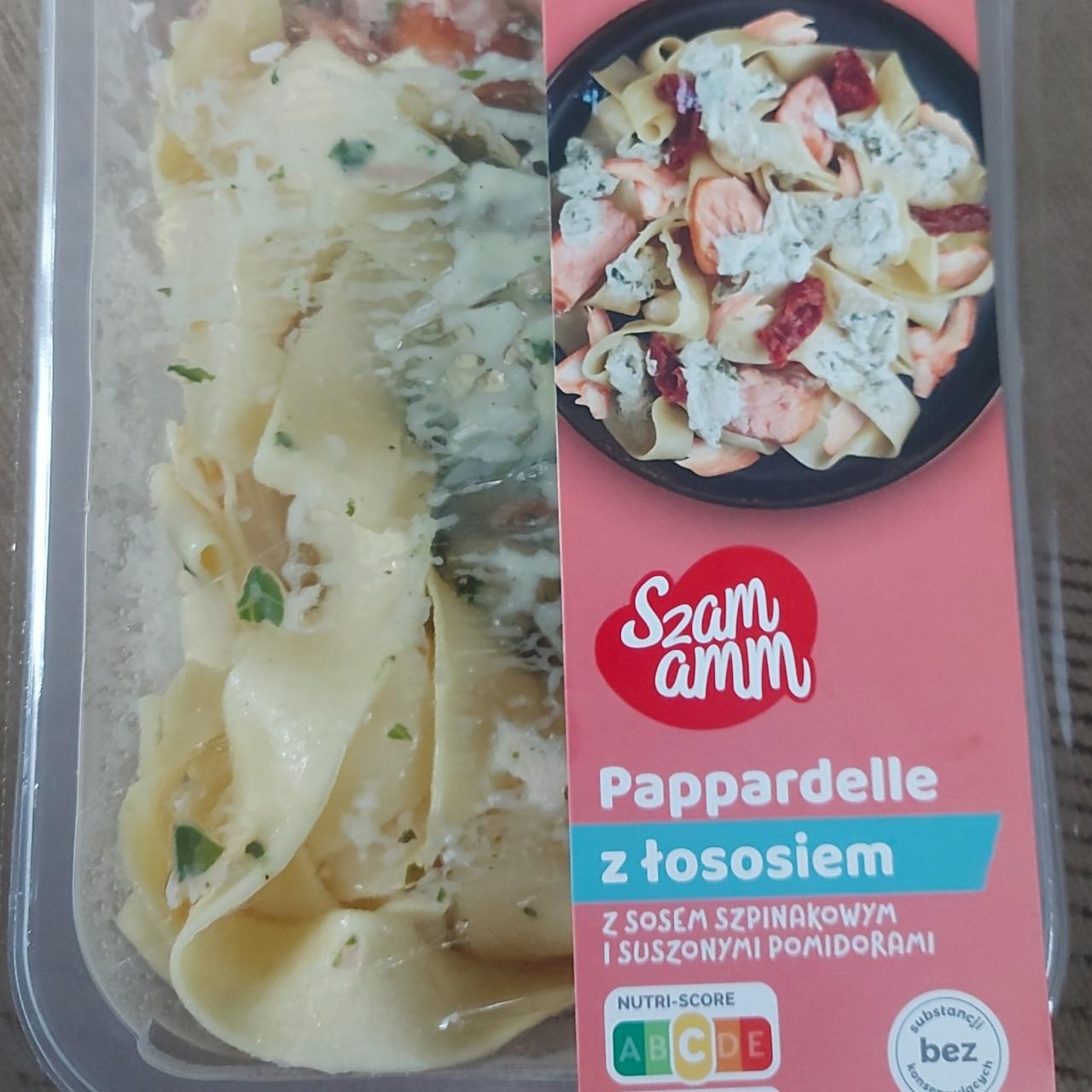 Zdjęcia - Pappardelle z łososiem Szam Amm