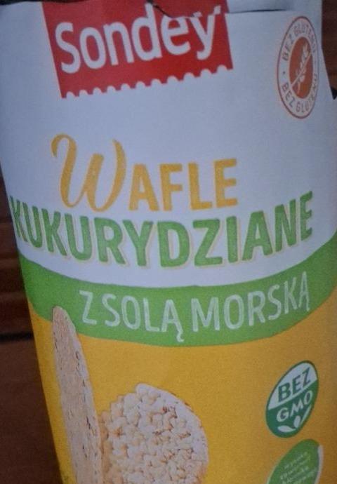 Zdjęcia - Wafle kukurydziane z solą morską Sondey