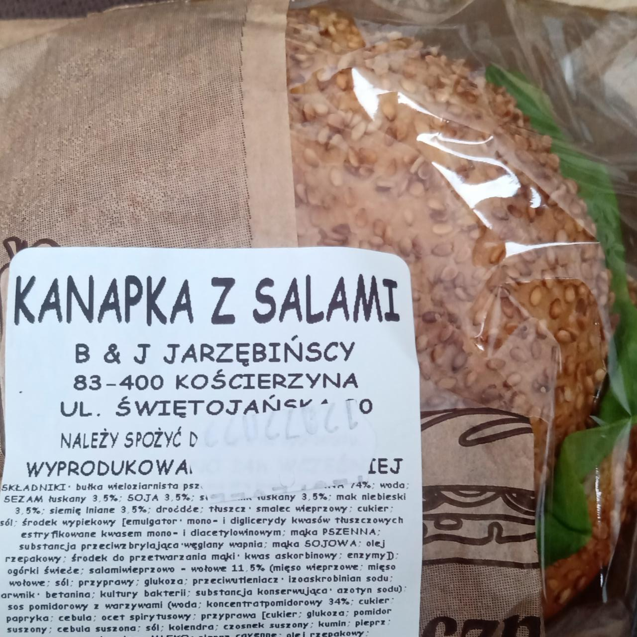 Zdjęcia - kanapka z salami Jarzębińscy