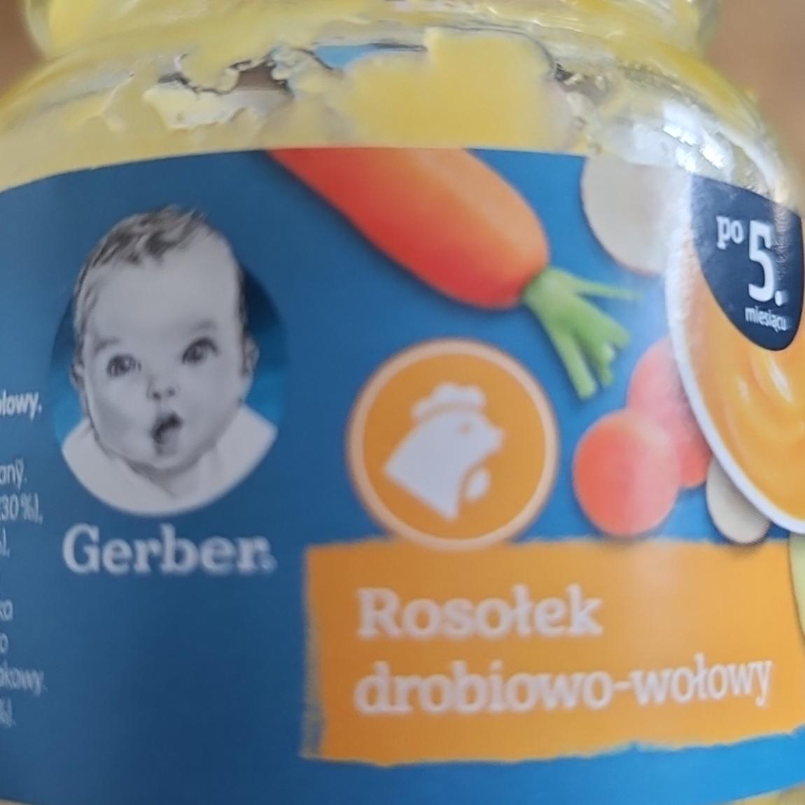 Zdjęcia - Gerber Rosołek drobiowo-wołowy dla niemowląt po 5. miesiącu 125 g