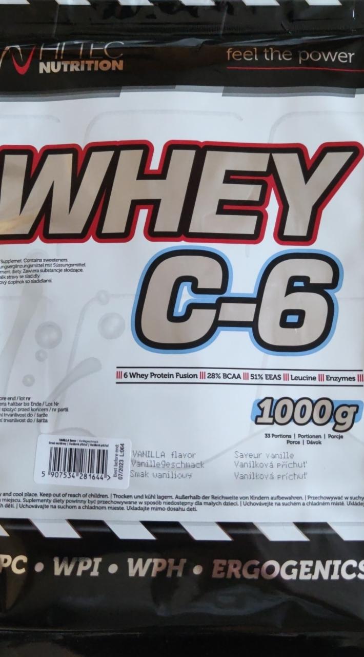 Zdjęcia - Odżywka Białkowa Whey C6 Hitec Nutrition