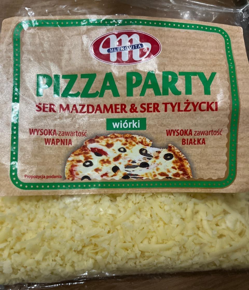 Zdjęcia - Pizza party ser mazdamer & ser tylżycki wiórki Mlekovita