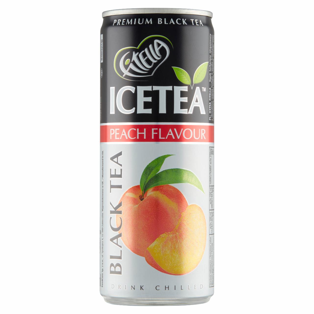 Zdjęcia - Fitella Ice Tea Napój herbaciany niegazowany o smaku brzoskwiniowym 250 ml