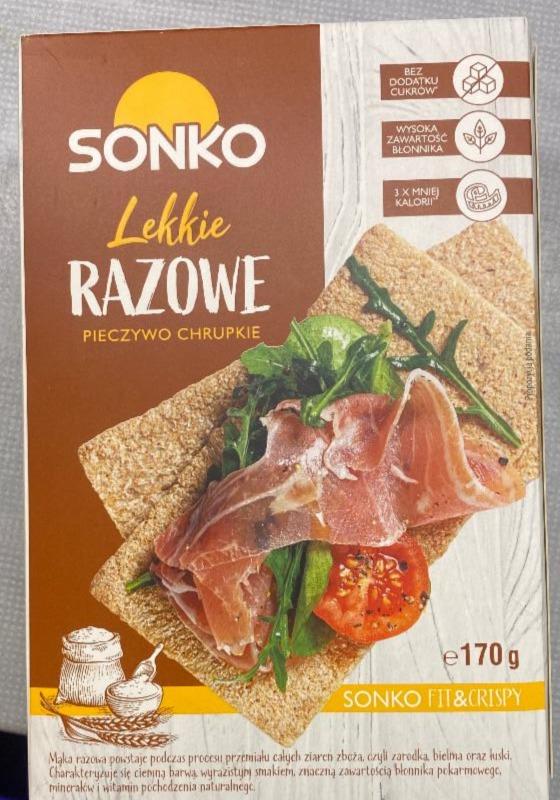 Zdjęcia - Sonko Pieczywo chrupkie lekkie razowe 170 g