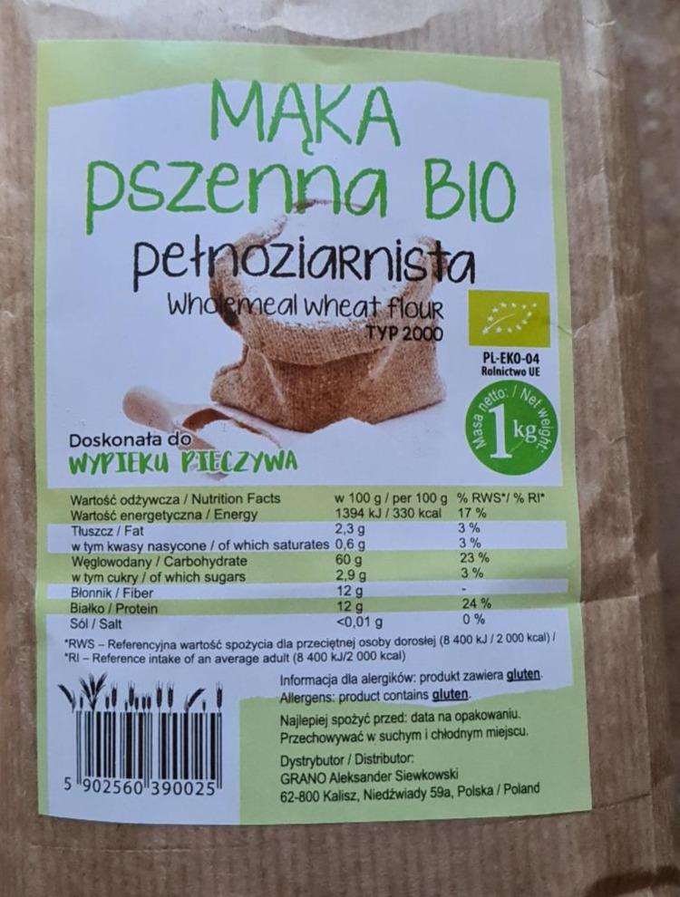 Zdjęcia - Mąka pszenna BIO pełnoziarnista