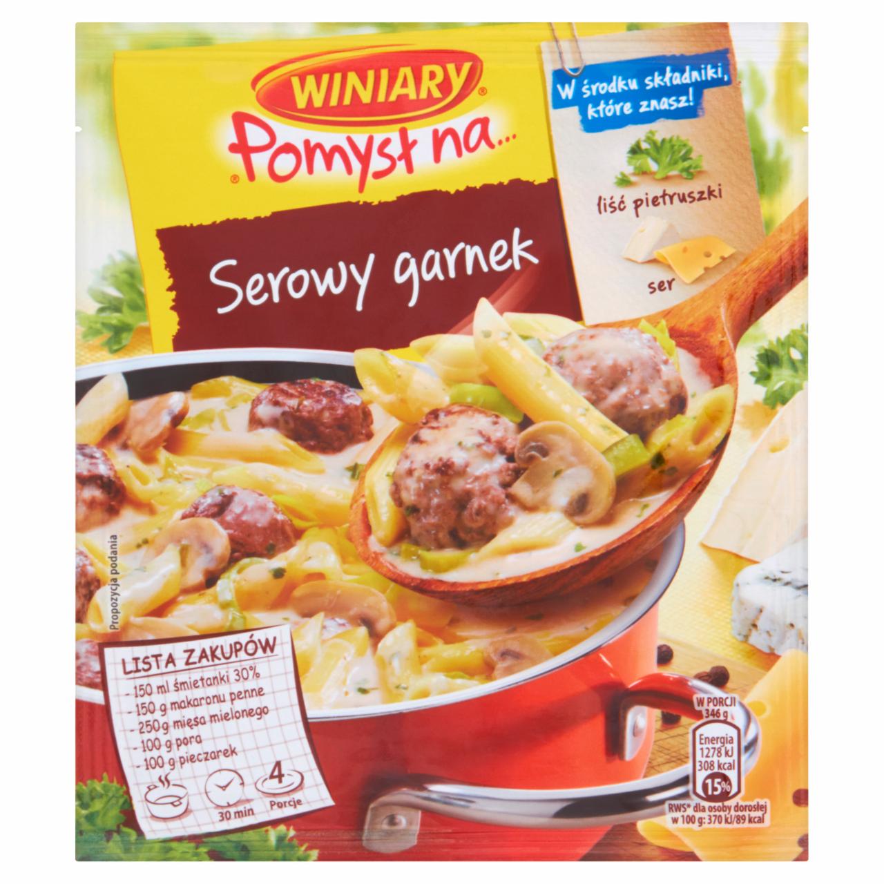 Zdjęcia - Garnek serowy z pieczarkami Winiary