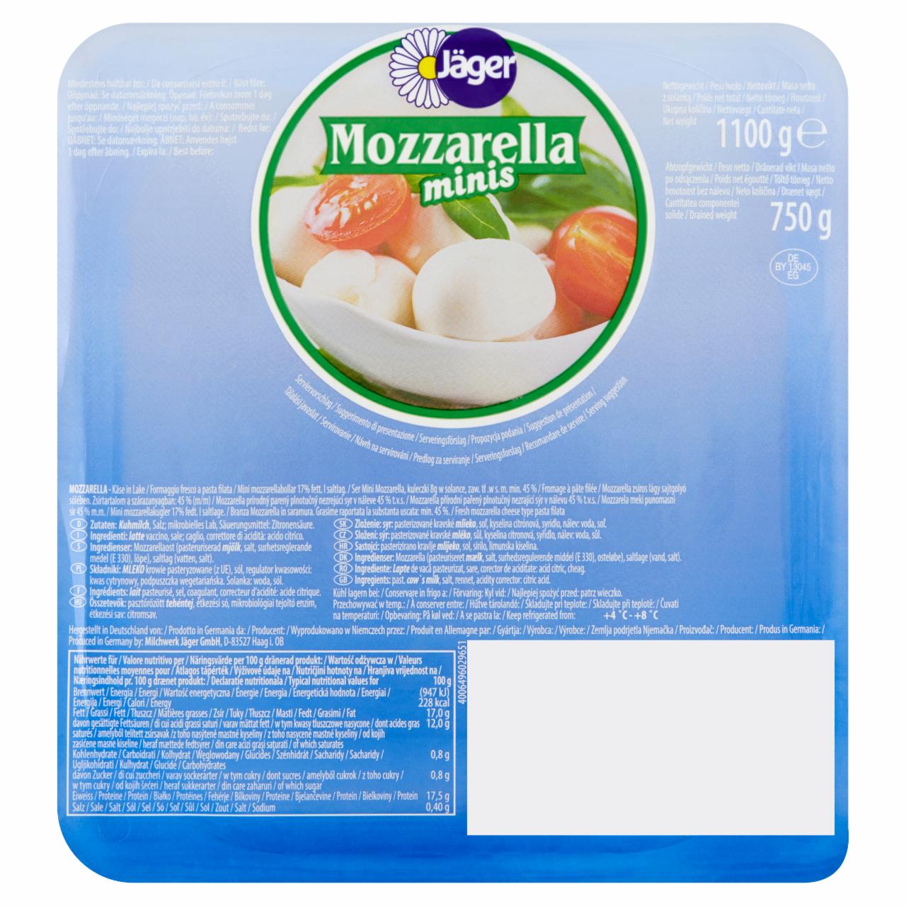 Zdjęcia - Jäger Ser Mozzarella minis 750 g