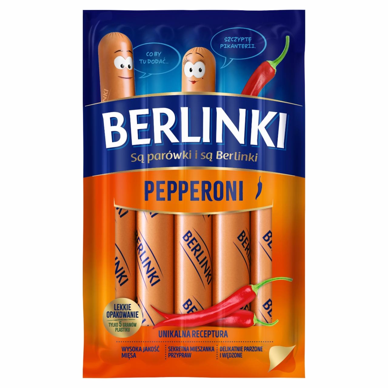 Zdjęcia - Berlinki Kiełbasa pepperoni 250 g