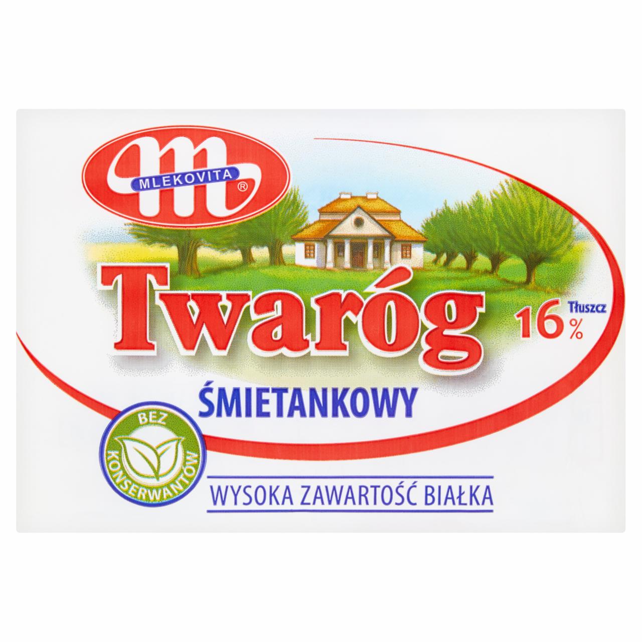 Zdjęcia - Mlekovita Twaróg śmietankowy 16% 0,300 kg