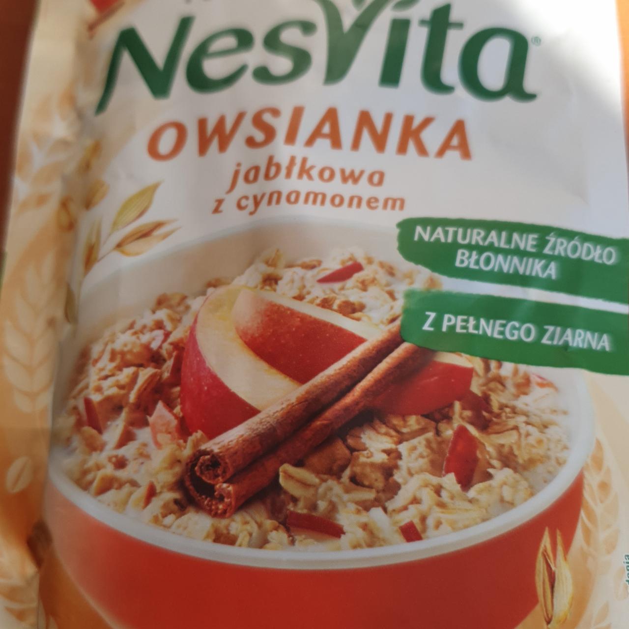 Zdjęcia - owsianka jabłkowa z cynamonem NesVita