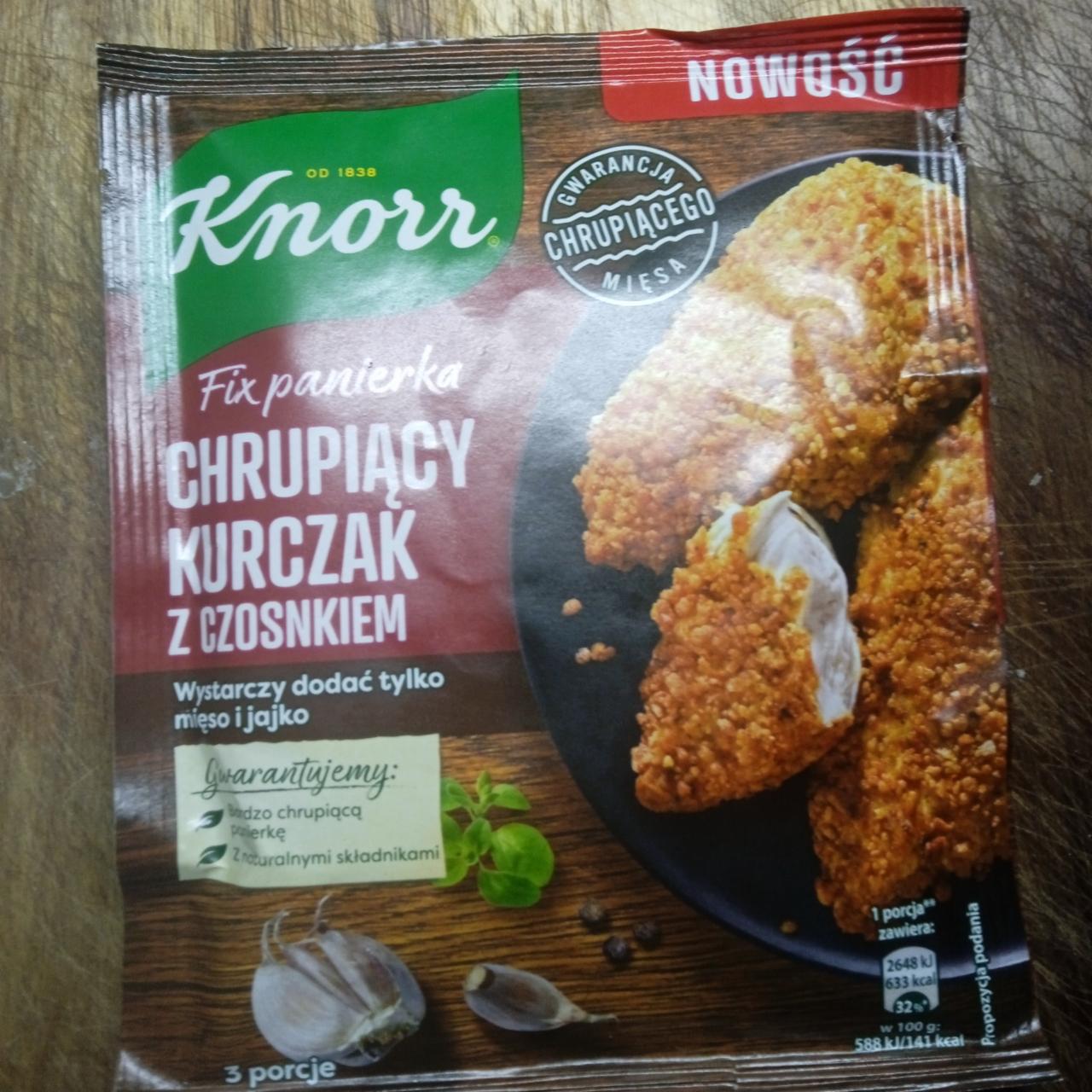 Zdjęcia - Fix panierka Chrupiacy kurczak z czosnkiem Knorr