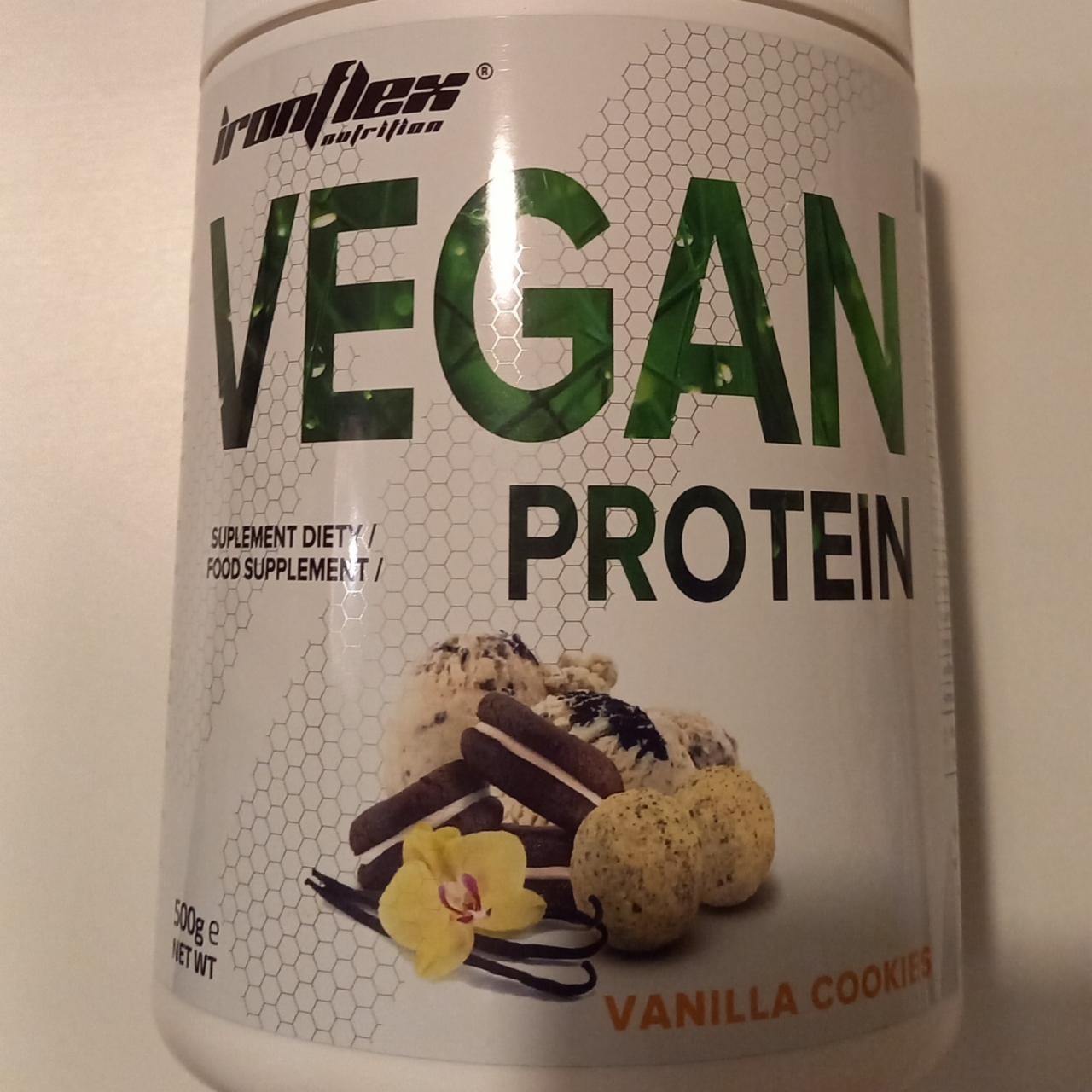 Zdjęcia - Vegan protein vanilla cookies Ironflex nutrition