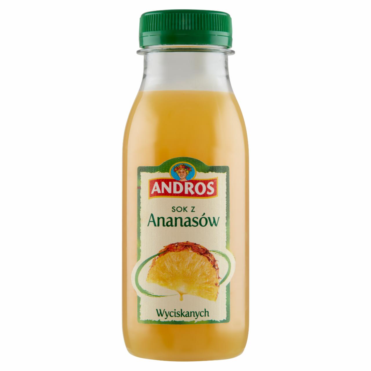 Zdjęcia - Andros Sok z ananasów wyciskanych 250 ml 