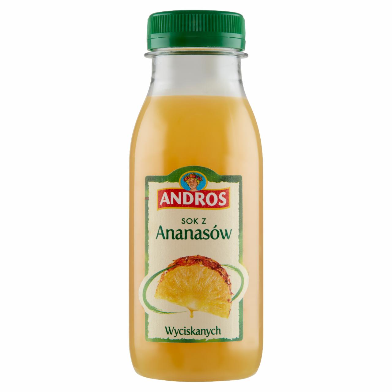 Zdjęcia - Andros Sok z ananasów wyciskanych 250 ml