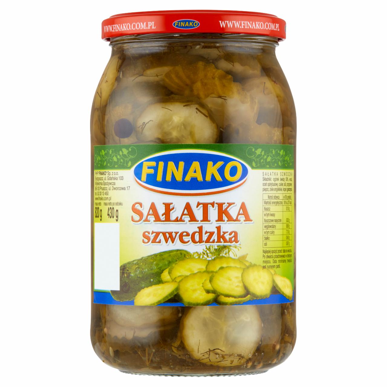 Zdjęcia - Finako Sałatka szwedzka 820 g