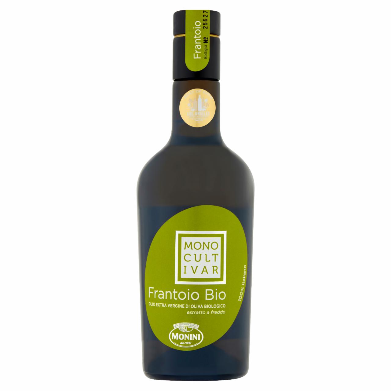 Zdjęcia - Monini Monocultivar Frantoio Bio Oliwa z oliwek najwyższej jakości z pierwszego tłoczenia 500 ml