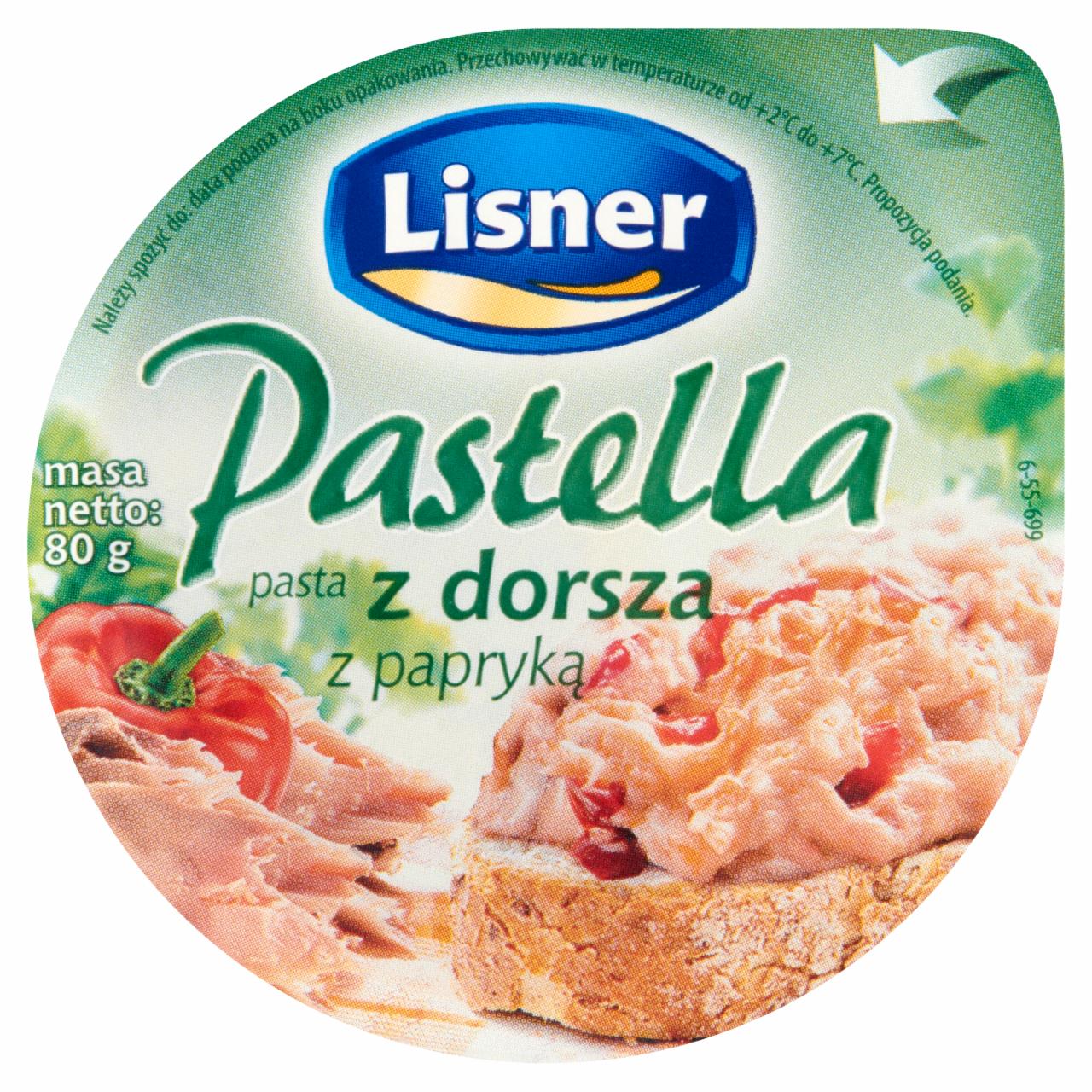 Zdjęcia - Lisner Pastella Pasta z dorsza z papryką 80 g