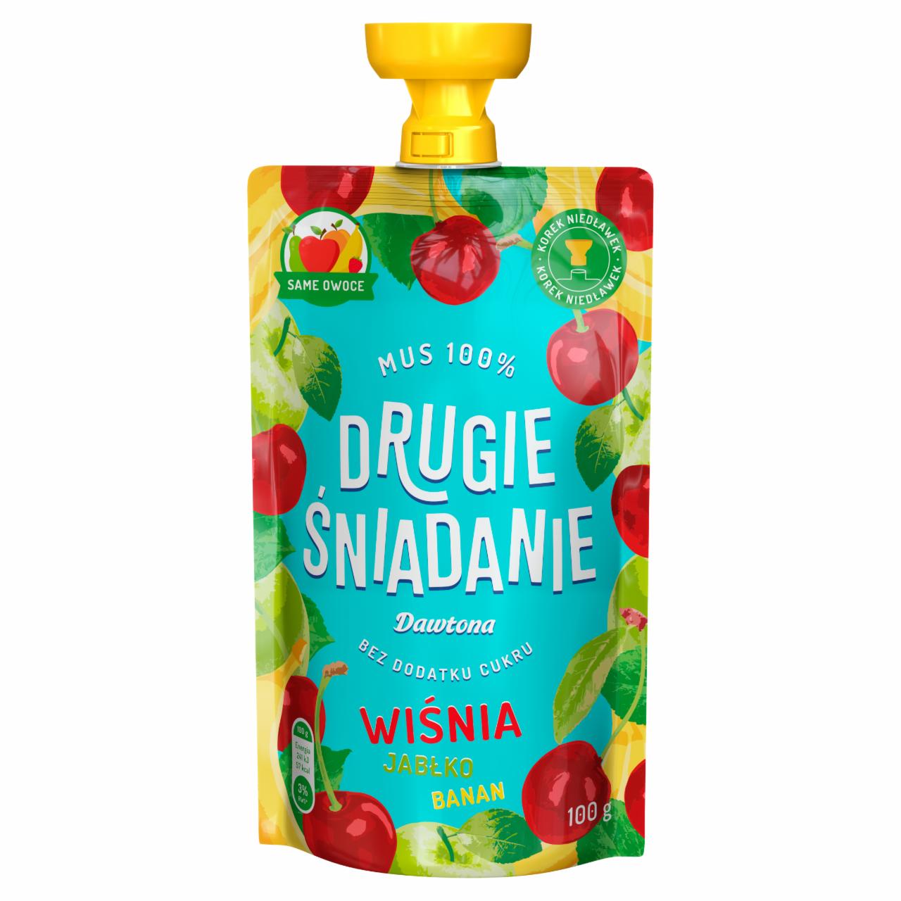 Zdjęcia - Drugie śniadanie Mus 100% wiśnia jabłko banan 100 g