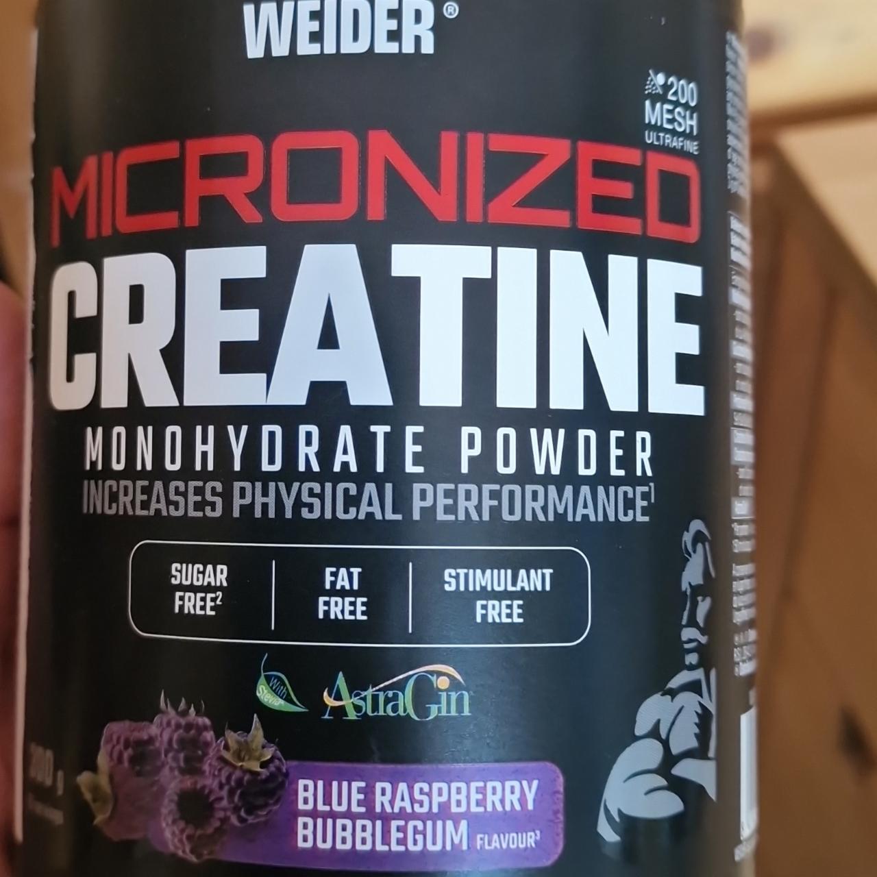 Zdjęcia - Micronized Creatine Monohydrate Powder Blue Raspberry Bubblegum Weider
