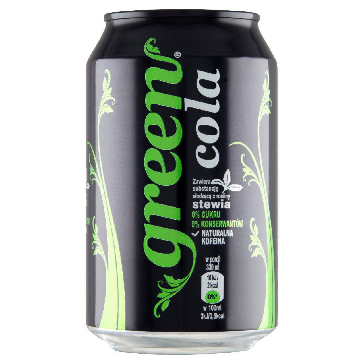 Zdjęcia - Green Cola Gazowany napój bez kalorii 330 ml