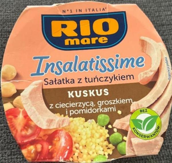 Zdjęcia - Rio Mare Insalatissime Sałatka z tuńczykiem kuskus z ciecierzycą groszkiem i pomidorkami 160 g