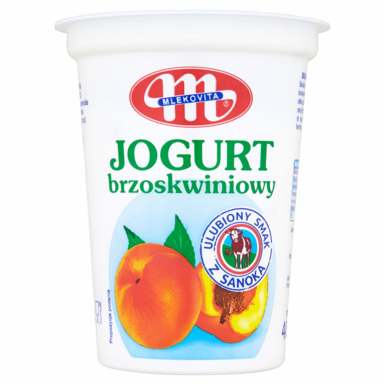 Zdjęcia - Mlekovita Jogurt brzoskwiniowy 400 g