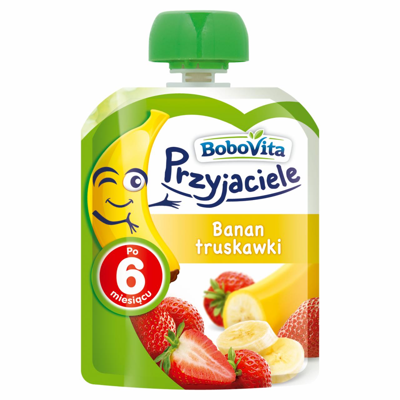 Zdjęcia - BoboVita Przyjaciele Banan truskawki po 6 miesiącu 80 g