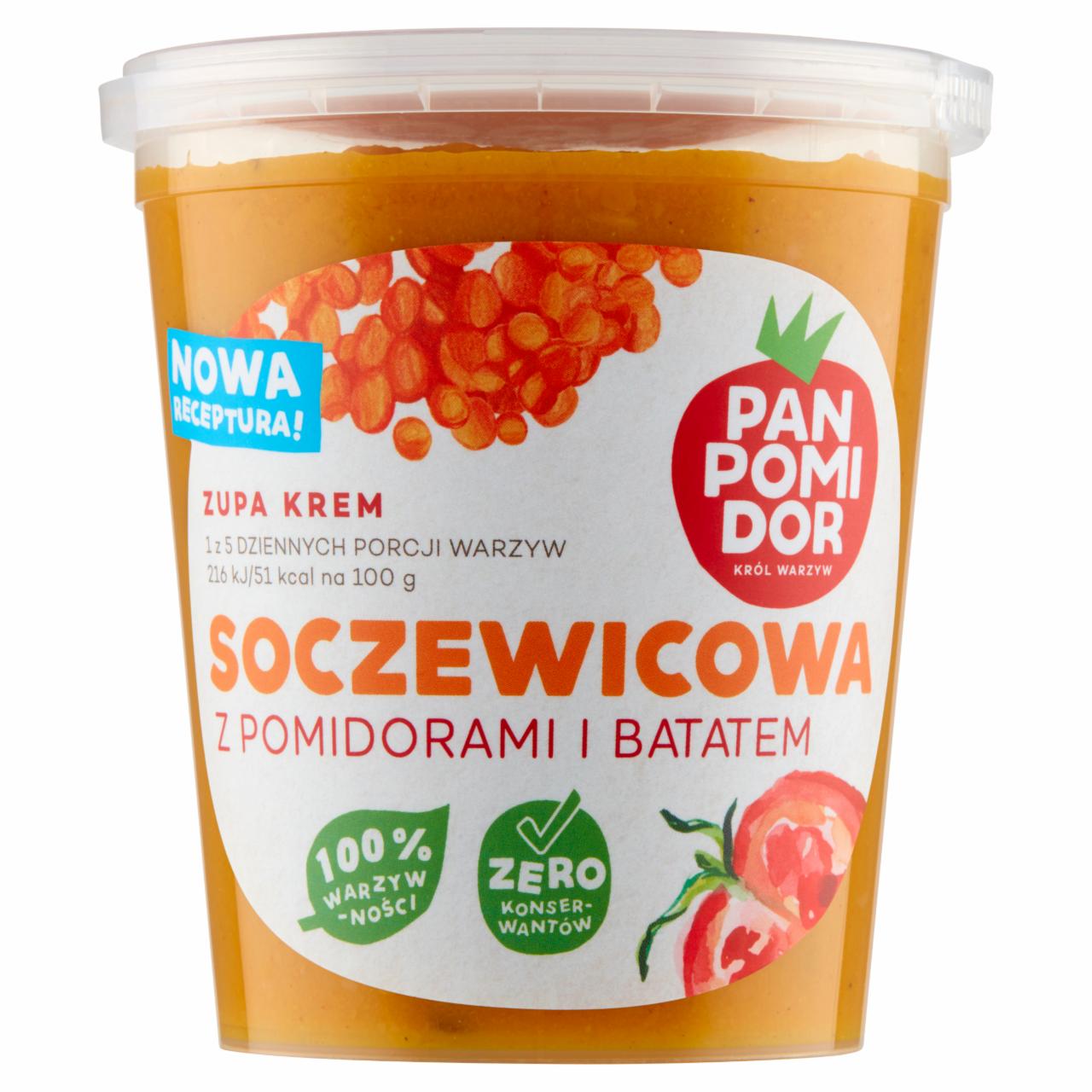 Zdjęcia - Pan Pomidor Zupa krem soczewicowa z pomidorami i batatem 400 g