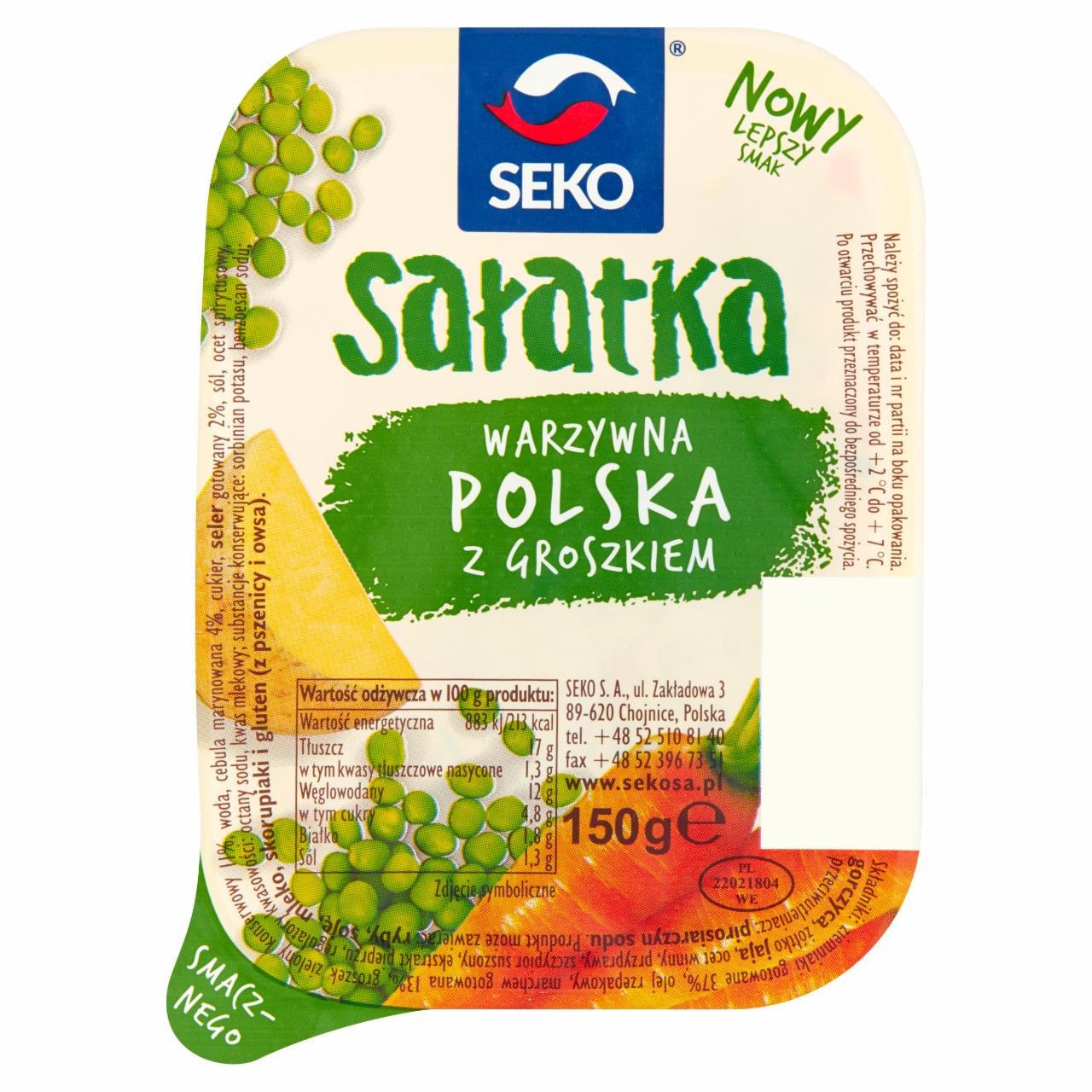 Zdjęcia - Seko Sałatka warzywna polska z groszkiem 150 g