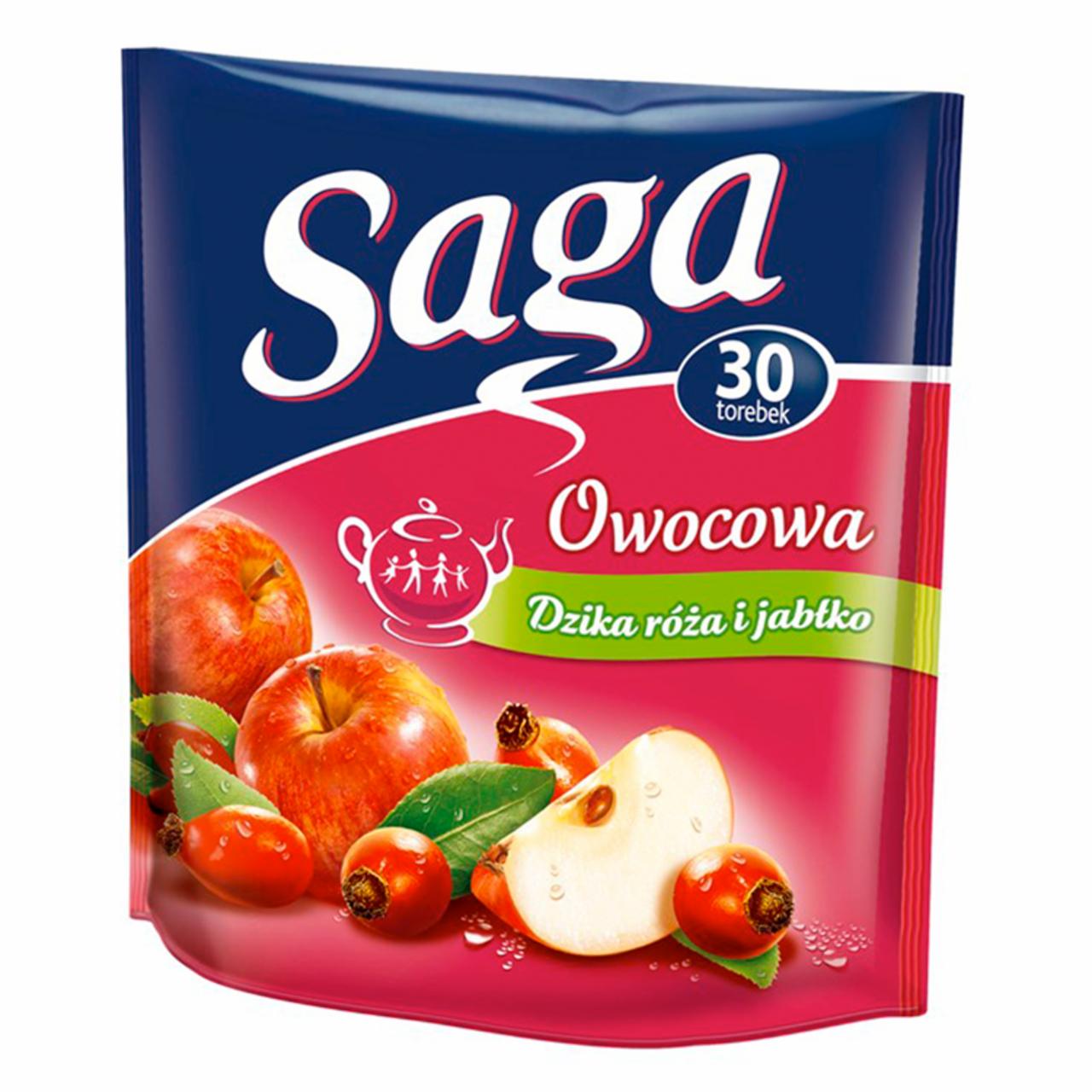 Zdjęcia - Saga Owocowa dzika róża i jabłko Herbatka 60 g (30 torebek)