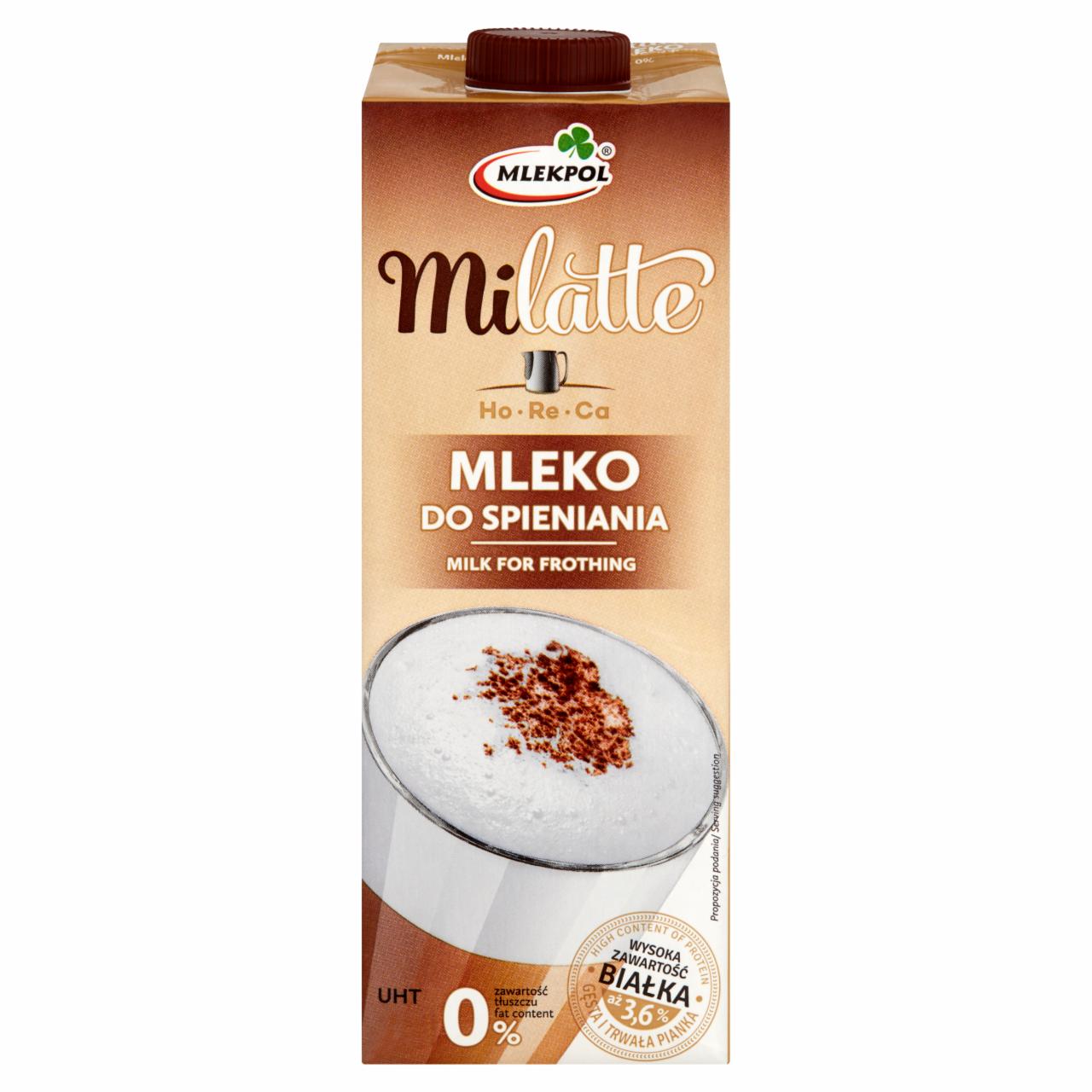 Zdjęcia - Mlekpol milatte Mleko do spieniania UHT 0,0% 1 l