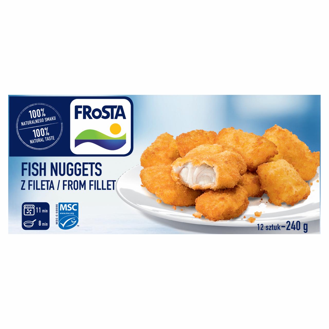 Zdjęcia - FRoSTA Fish Nuggets Mini porcje z filetów rybnych w chrupiącej panierce 240 g (12 sztuk)