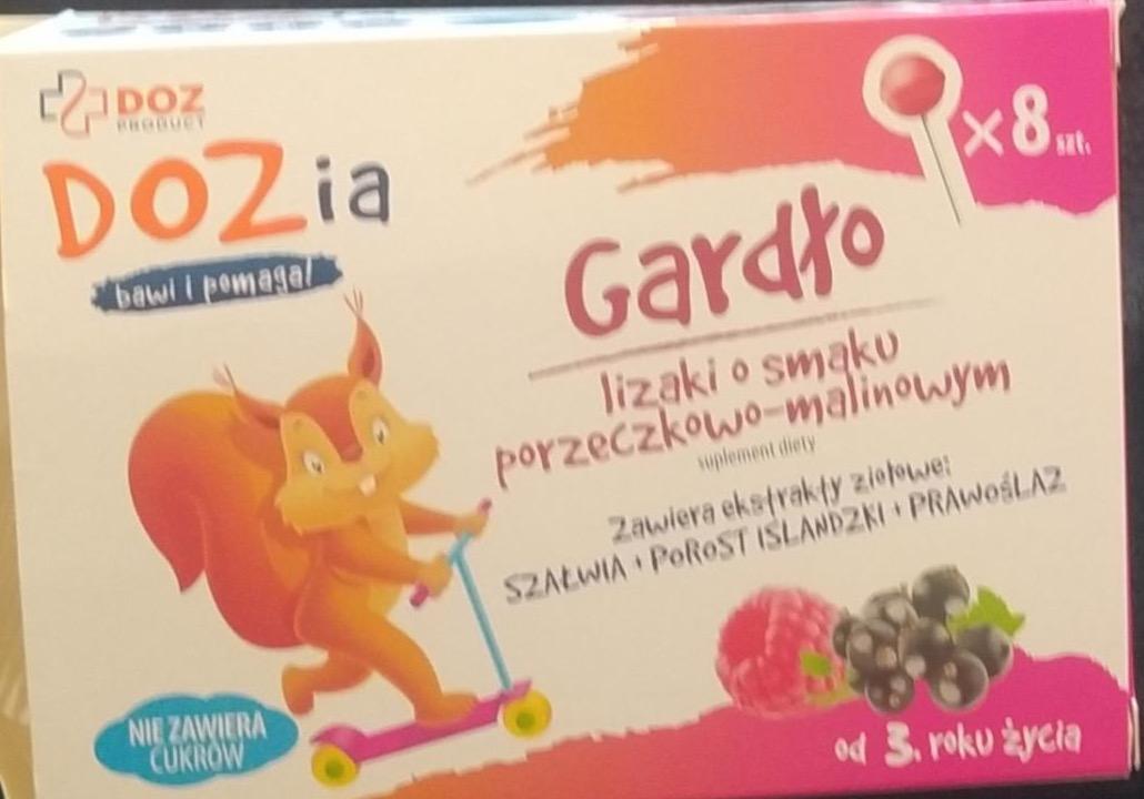 Zdjęcia - DOZia Gardło lizaki o smaku porzeczkowo-malinowym DOZ Product