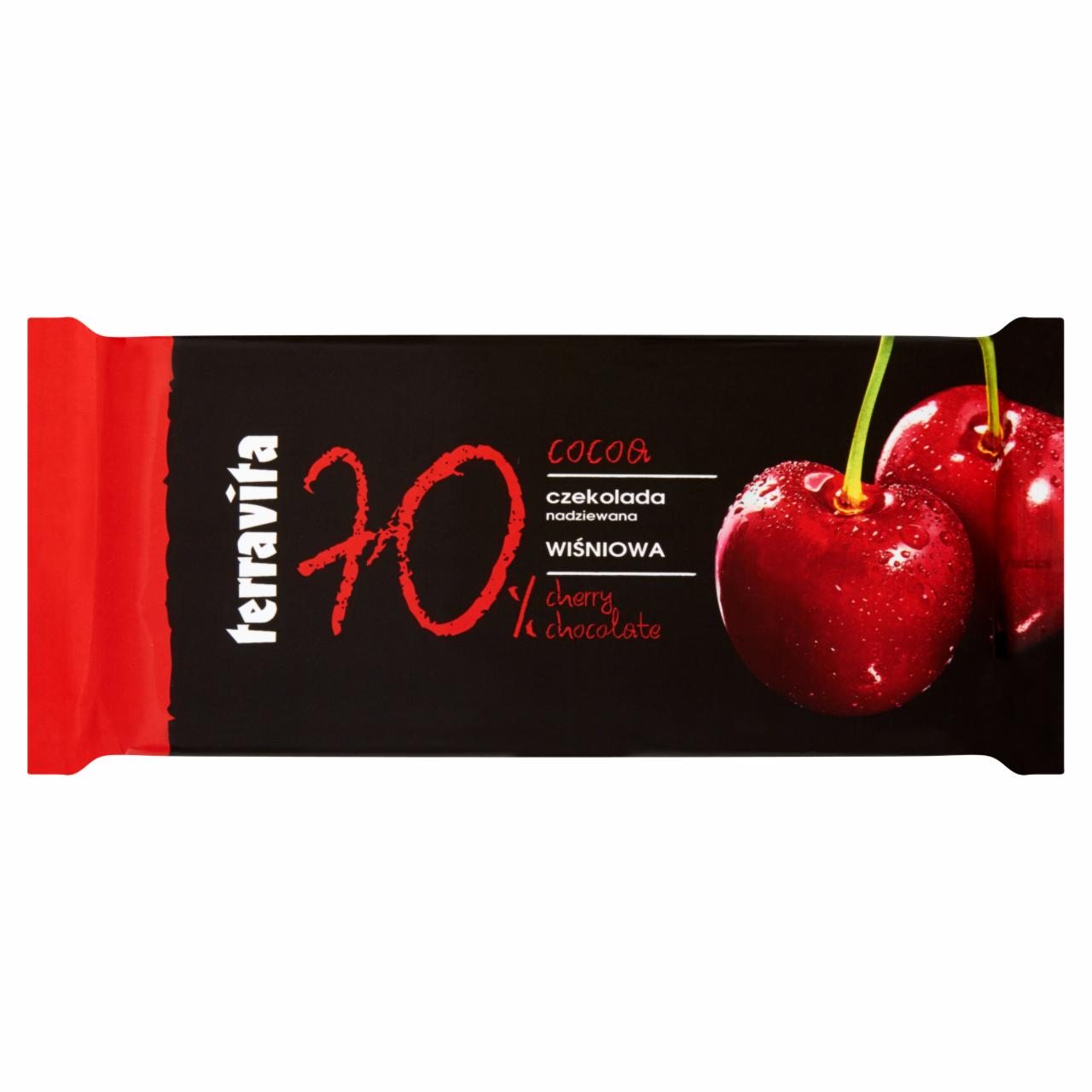 Zdjęcia - Terravita Czekolada nadziewana wiśniowa 100 g