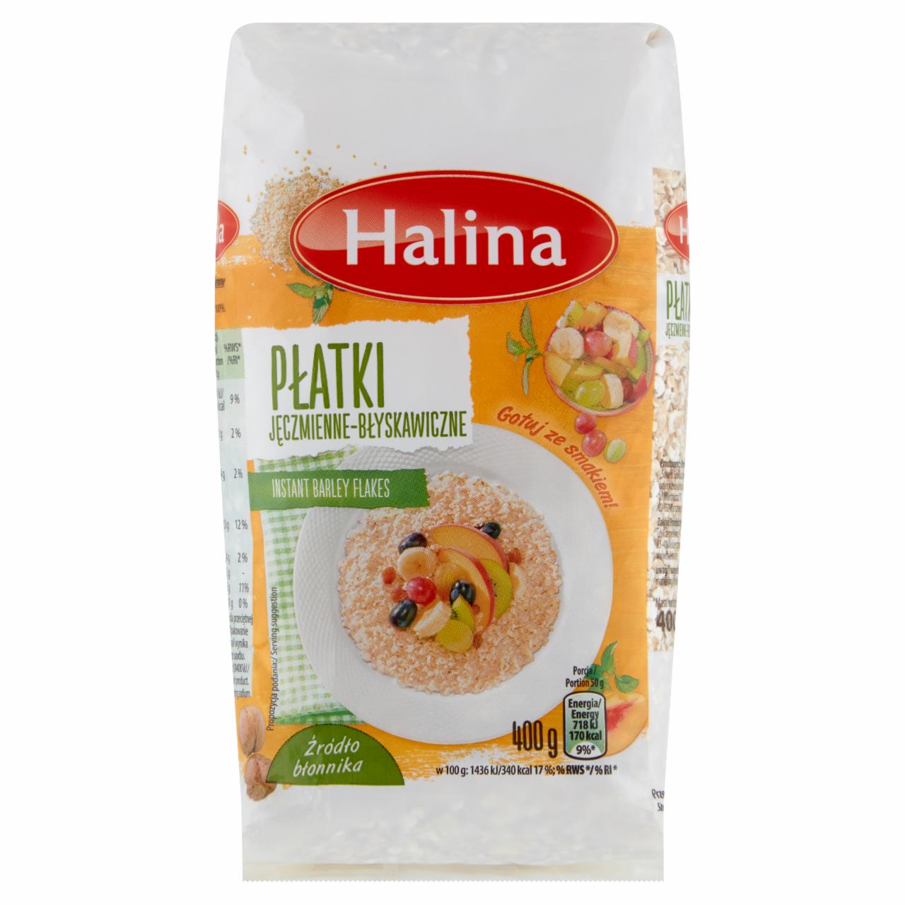 Zdjęcia - Halina Płatki jęczmienne błyskawiczne 400 g